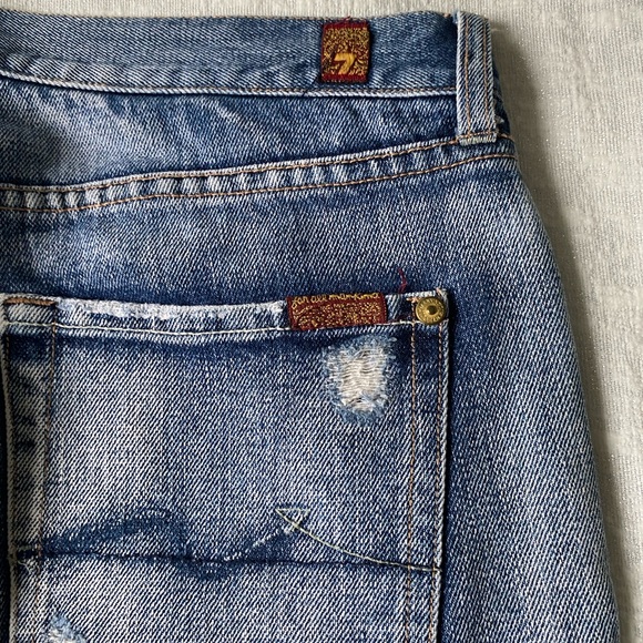 7 For All Mankind Low Waisted Bell Bottom Jeans - Picture 6 of 7